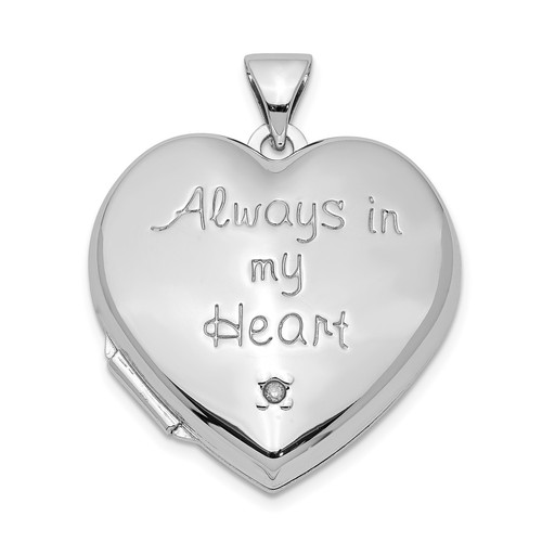 Diamond inside always locket - inside,